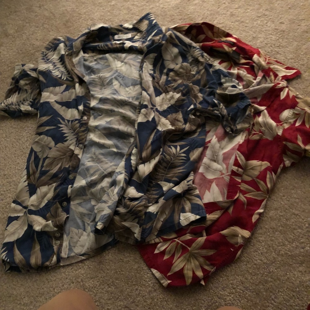 Floral Hawaiian Button Up bundle